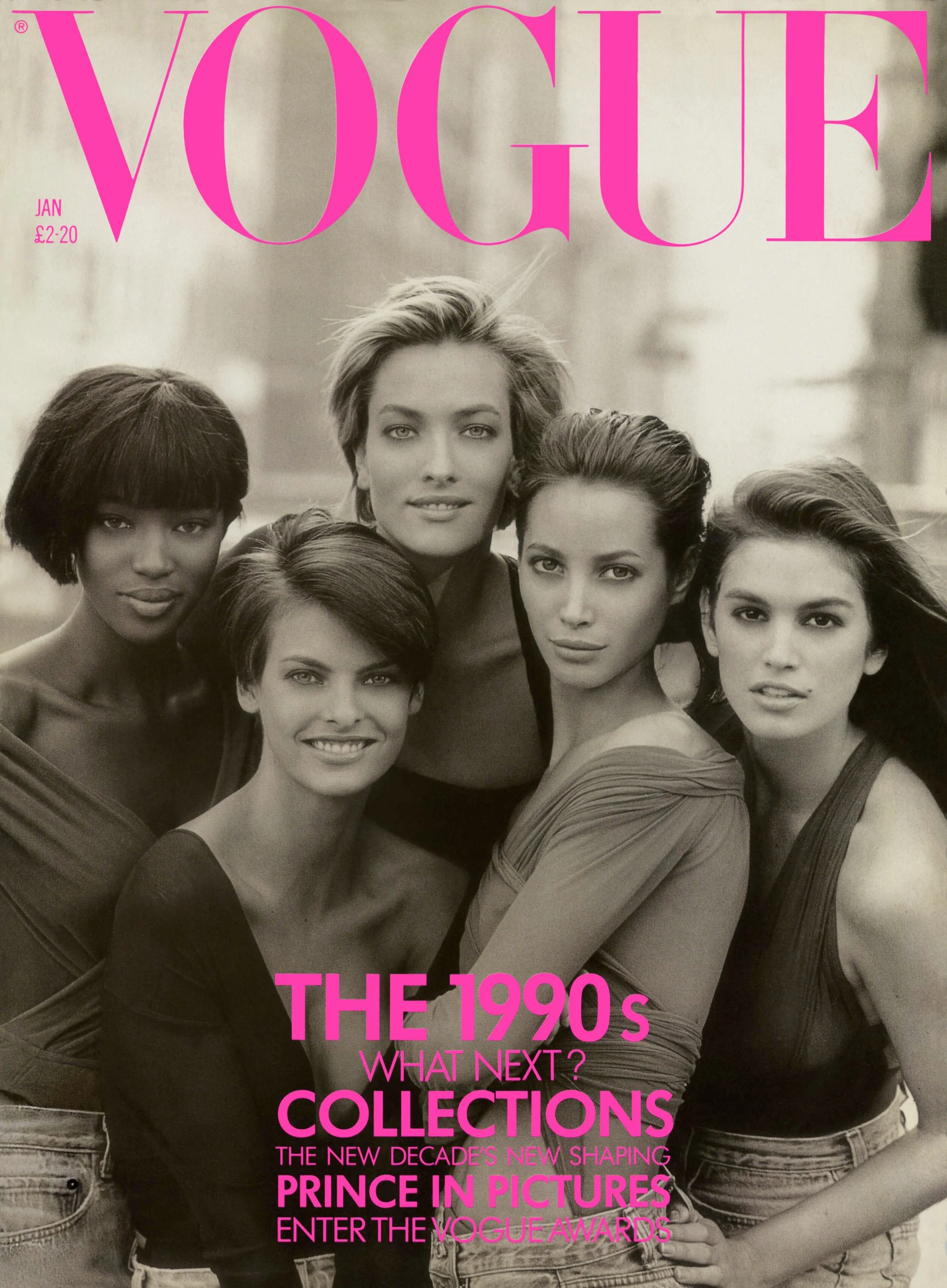 Christy, Linda, Naomi, Cindy & Tatjana by Peter Lindbergh for